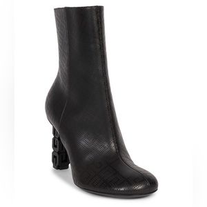Givenchy G Cube Monogram Perforated Leather Ankle Boots